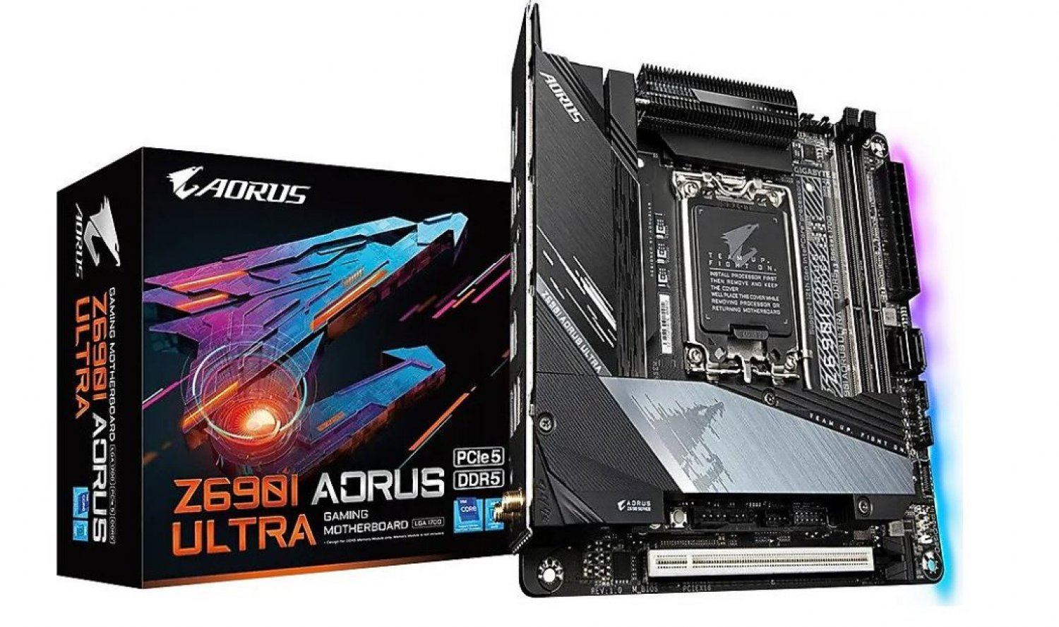 GIGABYTE ANAKART INTEL LGA1700 MINI-ITX Z690I AORUS ULTRA B352