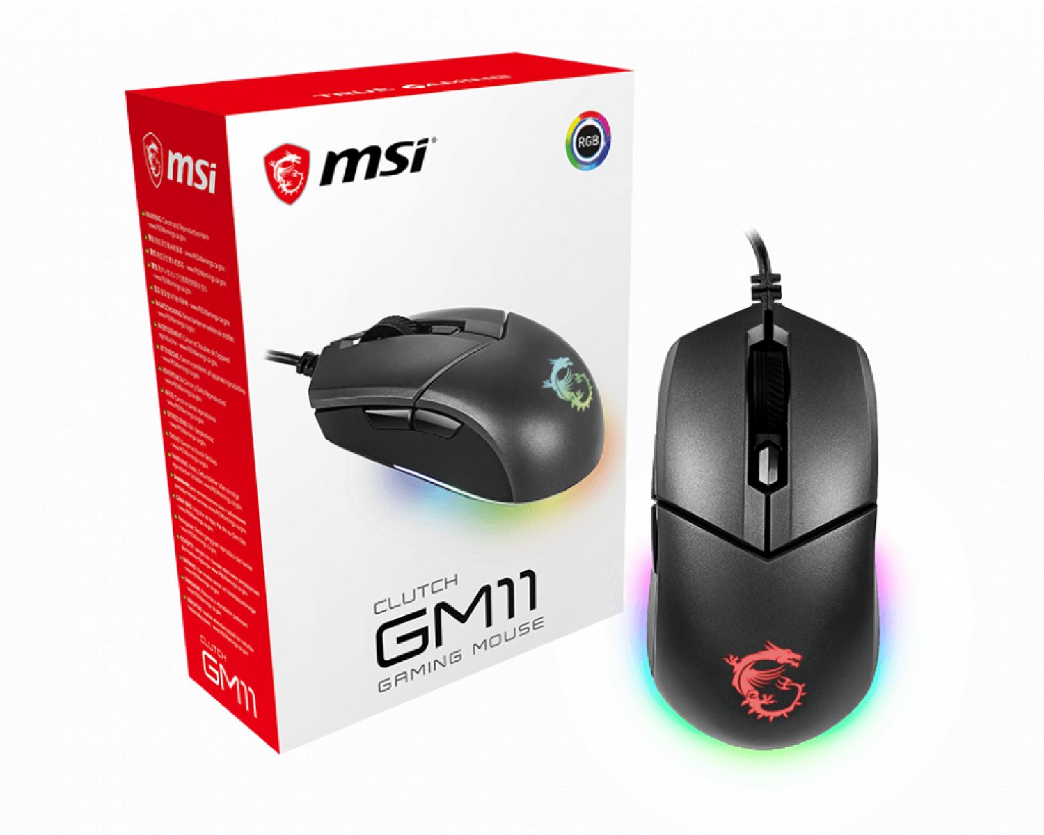 MSI Clutch GM11 Kablolu Oyuncu Optik Mouse CVRB