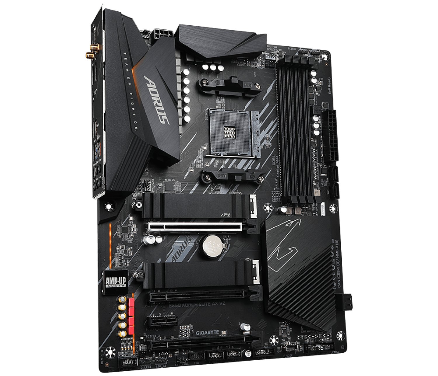 GIGABYTE B550 AORUS ELITE AX V2 4733MHz(OC) DDR4 Soket AM4 M.2 HDMI DP ATX Anakart KGY5