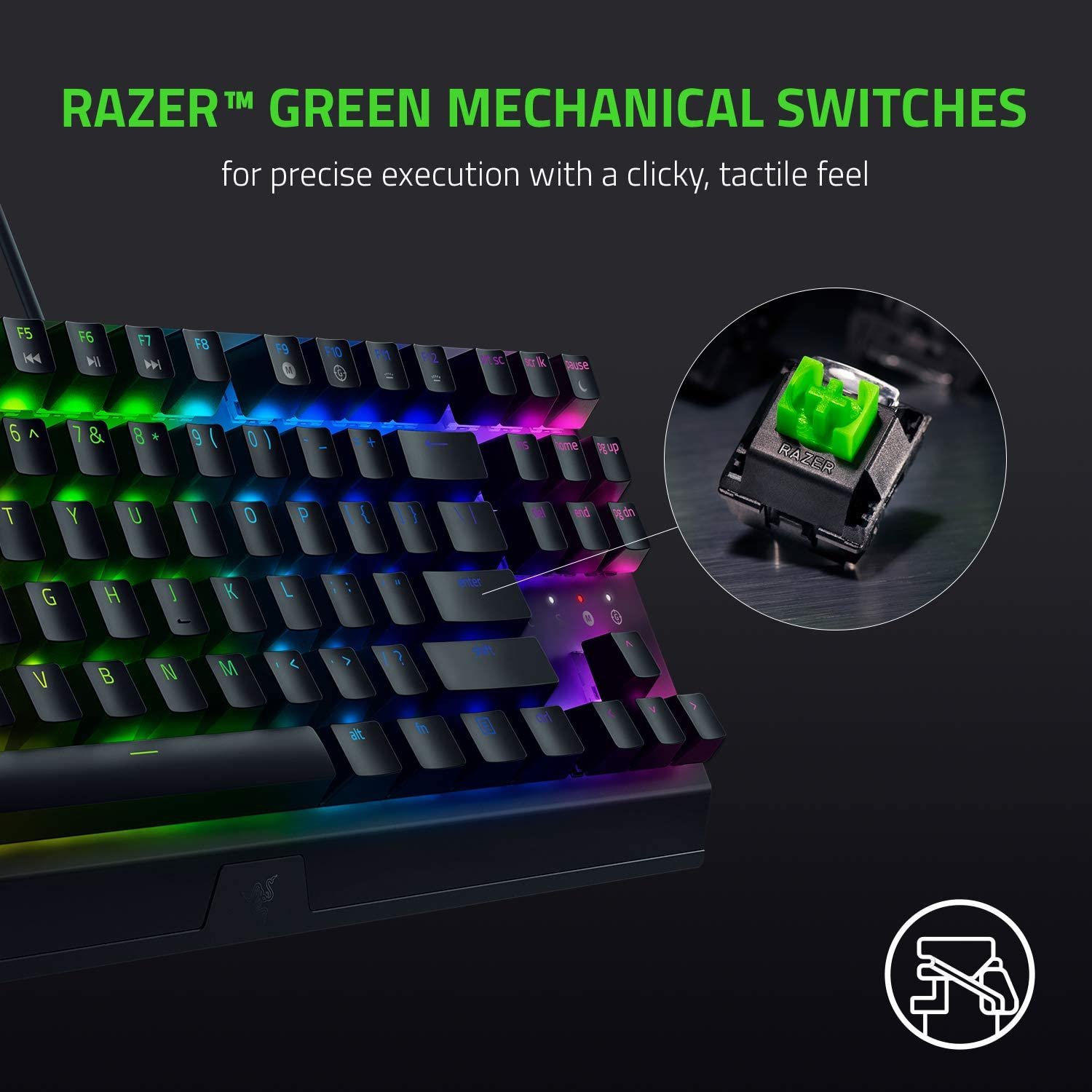 Razer Blackwidow V3 Green Switch Türkçe RGB Mekanik Gaming Klavye PQ9A